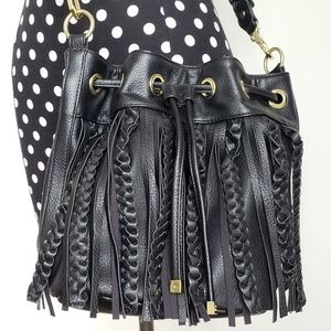 Fringe shoulder bag